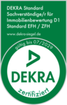 Logo zur Qualifikation als DEKRA-zertifizierter Sachverständiger